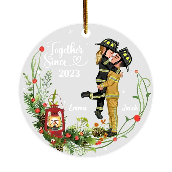 LYCAQL Wedding Gifts for Couples, Our First Christmas Married Ornament Unique 1st Christmas as Mr Mrs Ornaments, Bridal Shower Gifts for Bride, Newly Wed Gifts