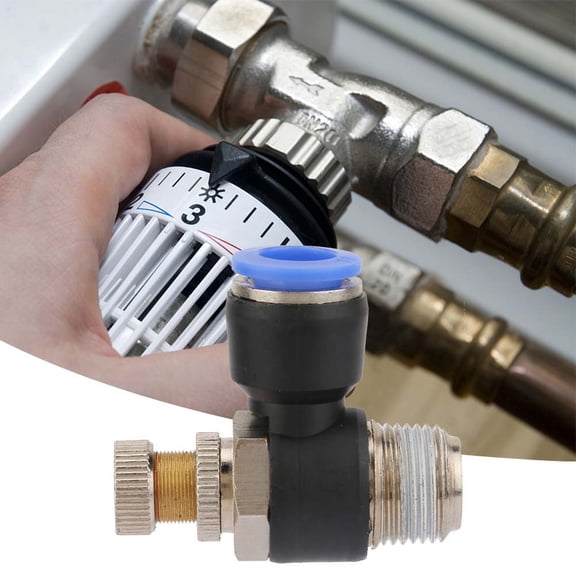 LYD 2pcs Tube Air Flow Speed Controller Pipe Pneumatic Fitting Regulator Valve SL10-03