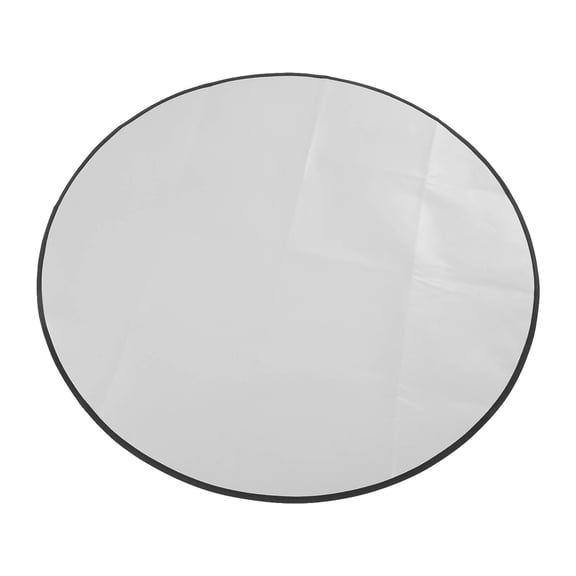 LYD 36 Inch Round Fireproof Mat High Temperature Resistant Under Fire Pit and Grill Mat Premium Silicone Aluminum Film Shield for Deck and Patio Protection Gray 1 Count / 36 Inches / 91.4 cm