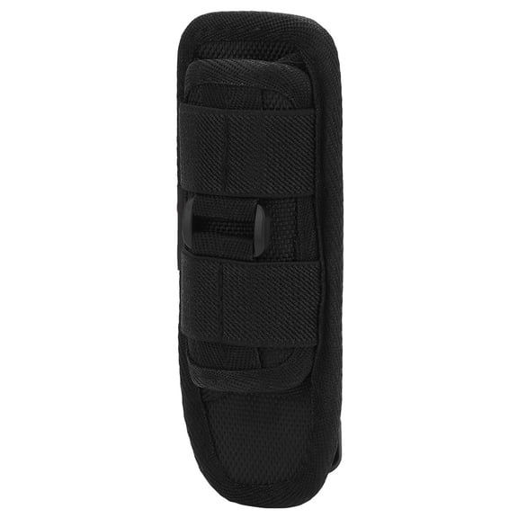 LYD 360 Degrees Rotatable Nylon Flashlight Torch Pouch Holder Bag Accessory for Hunting and Camping, Heavy Duty Black Waist Belt Clip Carry Case Fits 0.7-1.4 inch / 18-35 mm Flashlights