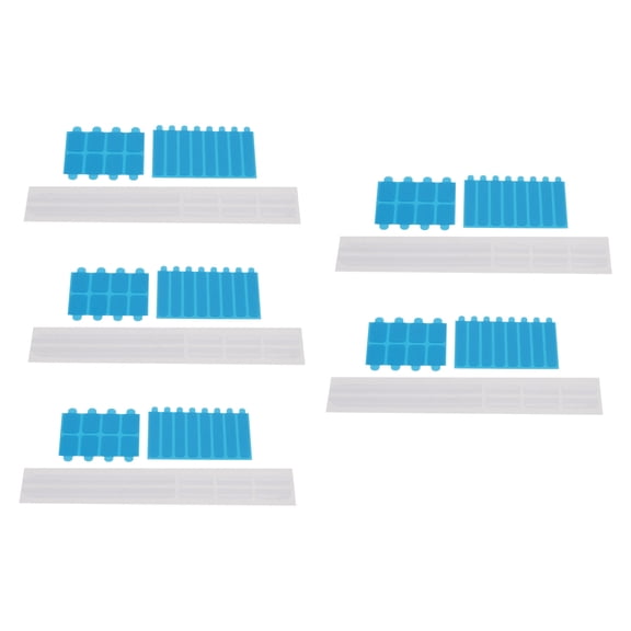 LYD 5 Set Privacy Screen Replacement Adhesive Strips and Slide Mount Holder Tabs for Computer Monitors 6.69 inches / 17 cm