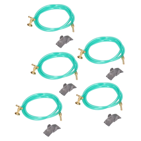 LYD 5PCS Dollhouse Irrigation Hose 1:12 Miniature Outdoor Garden Scene Simulation Irrigation Pipe Toy Set, 15.1 Inches / 38.3 cm