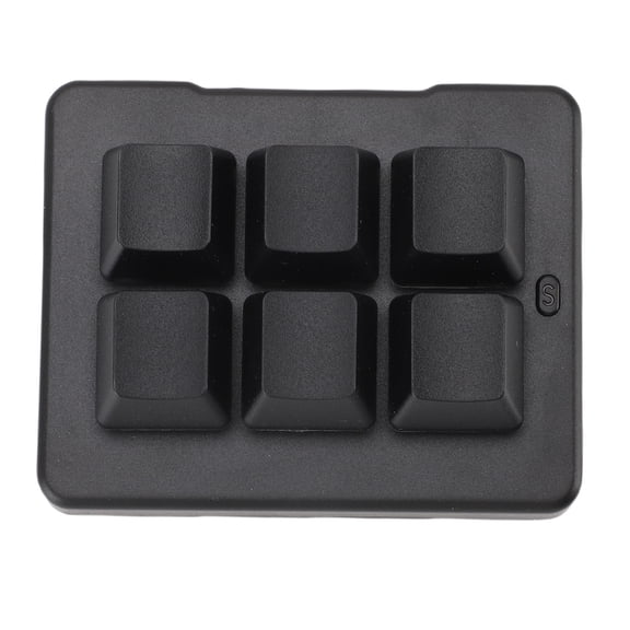 LYD 6 Key Gaming Keyboard Wireless 2.4G Bluetooth USB Wired 3 Modes Customized Blue Switch Mechanical Keypad for Gaming Passwords Copy and Macro Programming (2.95x2.76x0.98 inches)