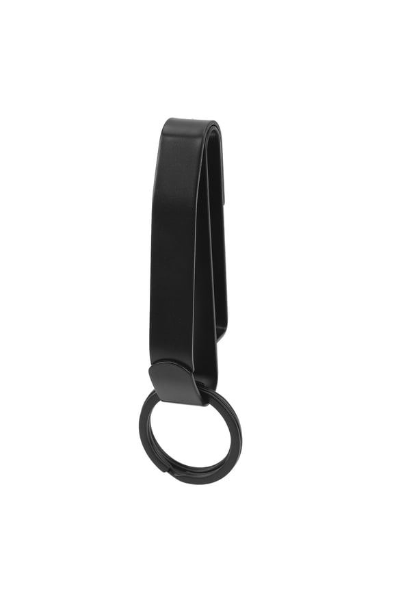 Belt Key Holder Stainless Steel Belt Loop Keychain Hook Clip with 2 Key Rings Heavy Duty Ring Holder for Correctional Officers Law Enforcement Outdoor Hiking Camping (10 inches / 25.4 cm)