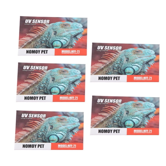 LYD Crawl Pet UV Test Card, Easy Measurements Reusable Quick Test UVB Sensor for Reptile UV Testing, 5 Pieces (5.91 inches / 15 cm)