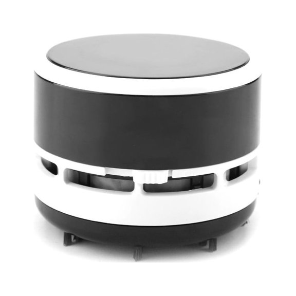LYD Cute Wireless Mini Desktop Vacuum Cleaner - Portable Keyboard Corner Dust Sweeper for Home and Office, Black