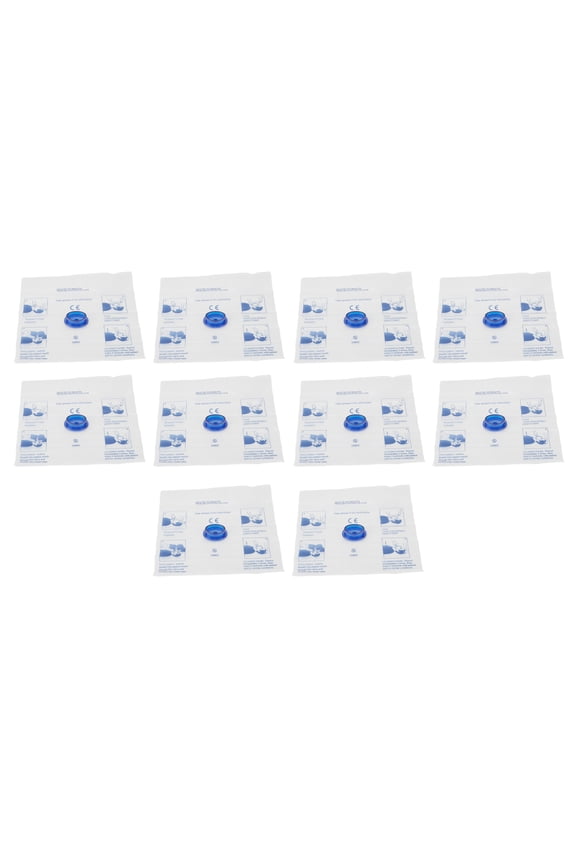 Disposable Cardiopulmonary Resuscitation Barrier Face Shield with One Way Valve for Training, 10 Count Premium CPR Mask Pack for Emergency First Aid Essentials and Safe Rescue Operations