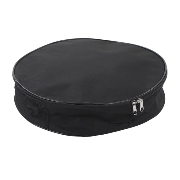 LYD EV Cable Bag, Heavy Duty Waterproof Round 14.6in / 37 cm Diameter Jumper Cable Storage Bag & EV Charging Cord Organizer for Vehicles, RV Sewer Hose, Extension Cords, Black