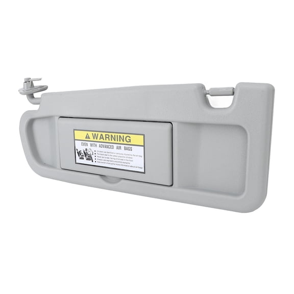 LYD Grey Anti Glare Sun Shielding Visor With Clear Mirror Left Driver Side Fits Honda Civic 2006 to 2011 Replacement Part 83280-SNA-A01ZC Auto Interior Accessory (17.32 inches / 44 cm)