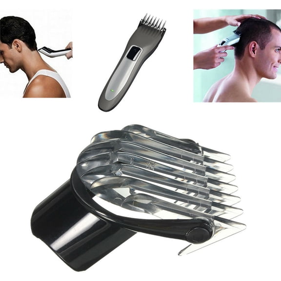 LYD Hair Clipper Comb Guide Guard Replacement for Philips QC5010 QC5050 QC5070 Trimmer, Dual Unit 3-21mm / 0.12-0.83 Inches Professional Barber Clipper Comb Black Single Pack