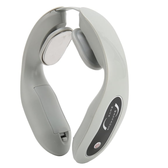 LYD Heated Neck Massager with 6 Gears Hot Compress TENS Pulse Electric Neck Massage Machine for Fatigue and Deep Muscle Relaxation, White