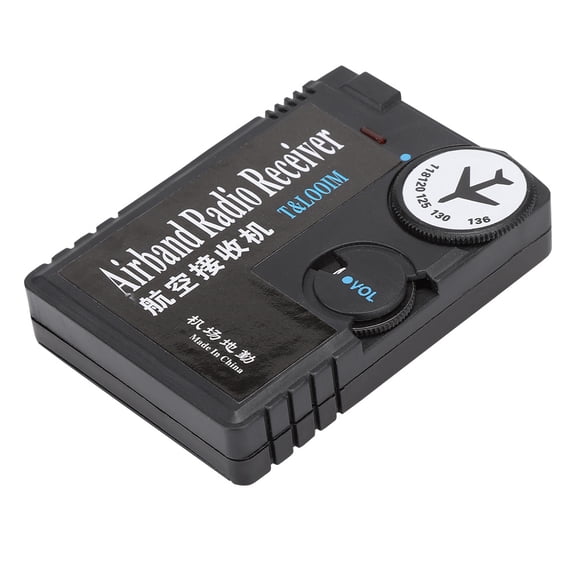 LYD High Sensitivity Aeronautical Band Receiver Air to Ground Air to Air Aviation Radio Receptor 118-136MHz AM Mode Mini Handheld Receiver for Airplanes and Air Traffic Control, 3.15 x 2.36 x 0.79 In