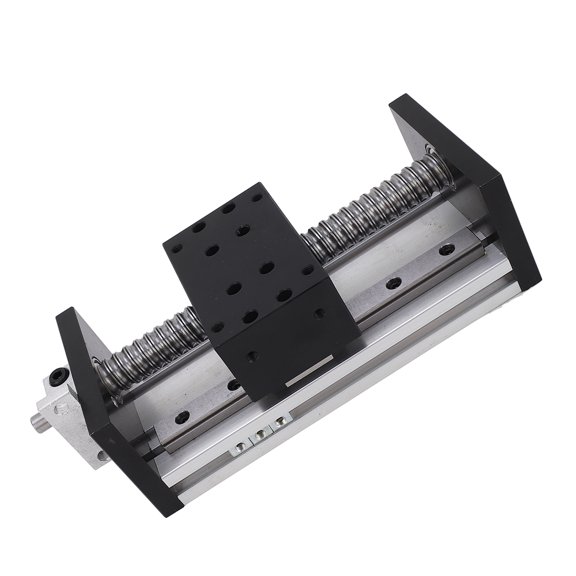 LYD Linear Motion Guide Actuator with Hand Wheel, 100mm Stroke Heavy Duty CNC Linear Stage Motion Rail Actuator for X Y Z Axes Precise Automation Positioning (10 inches / 25.4 cm)