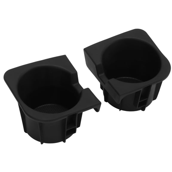 LYD Non-Slip Center Console Cup Holder Insert Replacement Tray for Tacoma 2005-2017 Bucket Seat Only, Waterproof Durable Premium Rubber Car Interior Organizer Accessories, 1 Pair Left & Right Pack