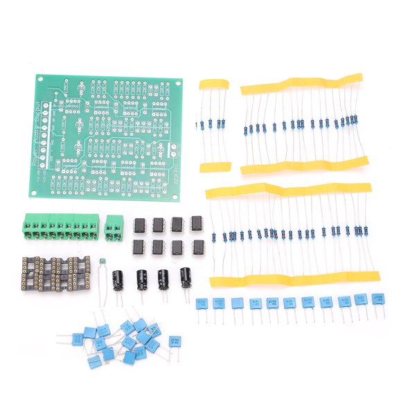 LYD Pre-Amplifier Module DIY Kit, 3-Channel Output NE5532 Op Amp Dual DC9-15V -24dB Oct Attenuation Slope, Adjustable Crossover Audio Subtraction Divider Board for Sound Customization
