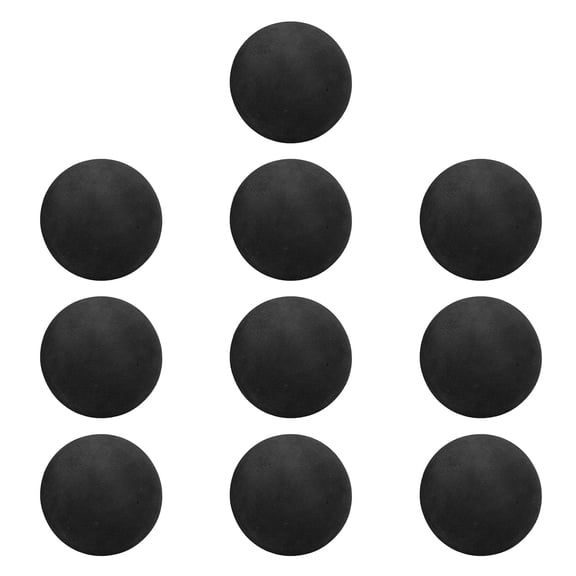 LYD Premium 65mm EVA Foam Golf Balls Soft Sponge Practice Balls for Indoor Swing and Outdoor Golf Training, Smooth Metallic Finish, Black Sport Toy Balls, 10 Count Pack (2.6 inches / 65mm)