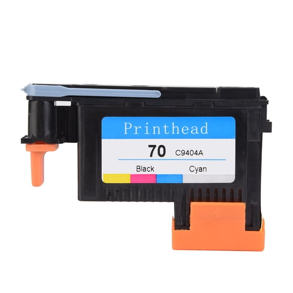 LYD Premium HP 70 Designjet Z2100 Z3200 Z3100 Professional Printhead Replacement, Matte Black + Cyan C9404A, High Definition Smooth Ink Printing, 3.5x2.4x0.6 inches / 9.0x6.0x1.5 cm