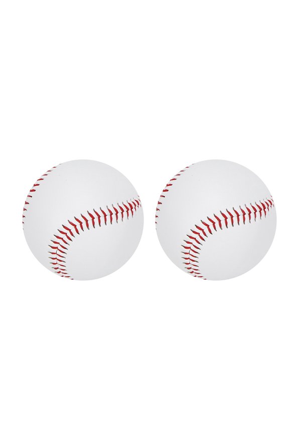 Premium PU Elastic Soft Filling Training Baseballs Wear Resistant Batting Practice Softball for Alloy Bats 2 Pack 16.00x16.00x8.00 inches / 40.6x40.6x20.3 cm