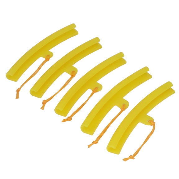 LYD Premium Wheel Changing Rim Protector 5-Pack Heavy Duty Polyurethane Edge Guards Shield and Yellow Flexible Scratch Savers for Car Motorcycle Bike Tires 7.87 inches / 20 cm