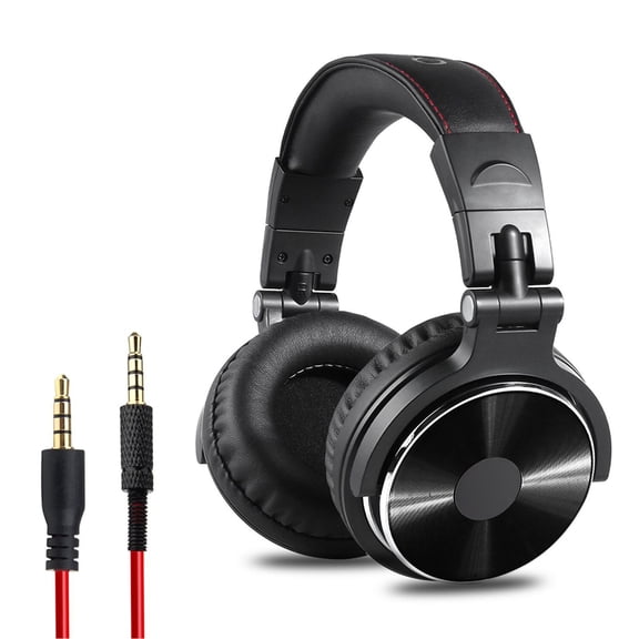 LYD Professional Musical Instrument Monitor Over-Ear Headphones, Wired Headset, Black