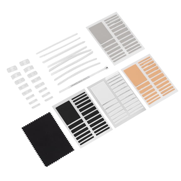LYD Ring Size Adjuster Set Clear Invisible Silicone Metal Foam Tightener Fit Measuring Tool Polishing Cloth Included 15 inches / 38.1 cm Length 30 Pieces Total