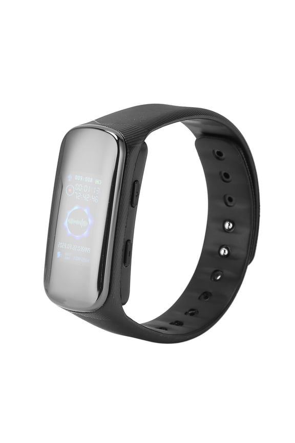 S6+ Voice Recorder Watch 8GB Digital Voice Activated Audio Recorder Noise Reduction Smart Wristband HD Recording Watch with HIFI MP3 Playback (5.51x3.54x1.57 inches / 14x9x4 cm)
