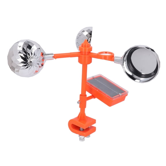 LYD Solar Voice Bird Deterrent 3 Rotating Prisms Reflective Seagull Scare Device. Outdoor Orchard Field Power Grid Farm Boat Defense Weatherproof Decoy 12.2 Inches / 31.00 cm Width