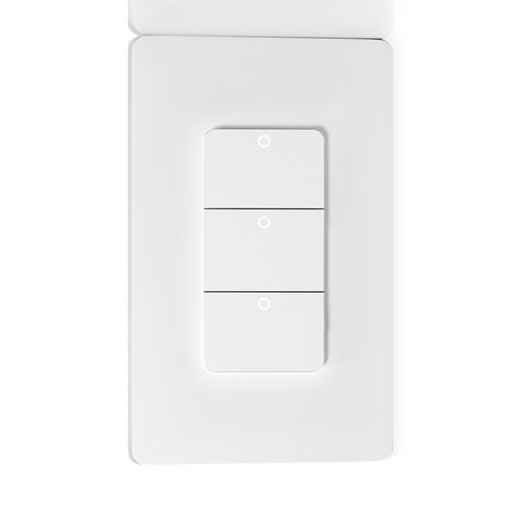LYD Tuya WiFi Smart Light Switch 3-Way, Intelligent Home Automation Wireless Remote Control with SpringBack Design, Voice Activated, Compatible with Alexa & Google Assistant, White