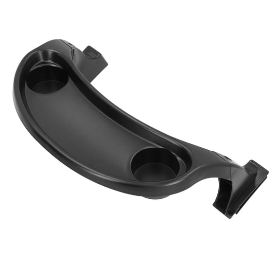 LYD Universal Stroller Snack Tray and Cup Holder Attachment for Baby and Toddler, Quick Installation Child Snack Console Fits Most Strollers, Black (16.9 inches / 43 cm)