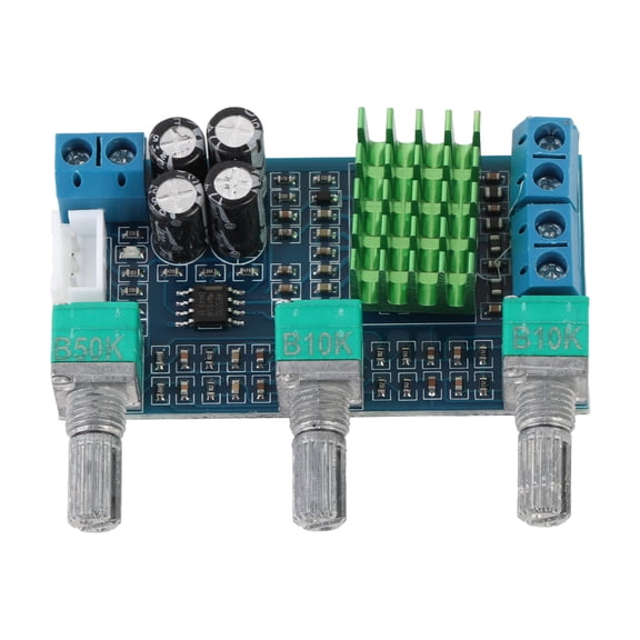 LYD XH-M567 Dual Channel Digital Audio Amplifier Board, High-Performance TPA3116D2 Core Treble Bass Regulating Preset Preamp Module, Powerful 2x80W Stereo Amp for Vehicles Car Electronics 12-24V
