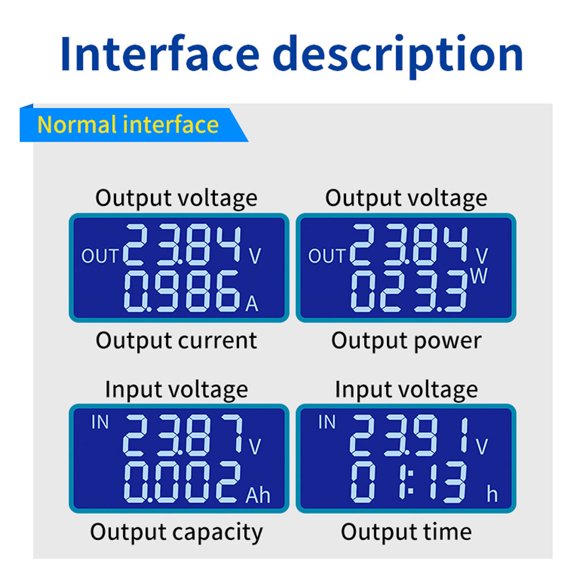 LYD ZK-5KX Direct Current Voltage Auto-Lifting Module Constant Voltage and Constant Current Regulator LCD Display with Intelligent Temperature Control Fan, Efficient DC-to-DC Converter
