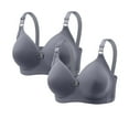 thumbnail image 1 of LYEAA 2PC Sports Bras for Women High Impact Plus Size Wireless Push Up Bras Spaghetti Strap Seamless Workout Bras, 1 of 7