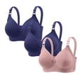 thumbnail image 1 of LYEAA 3PC Bras for Women Push up Plus Size Wireless Bras Spaghetti Strap Multiple Pack Seamless Comfortable Sport Bras, 1 of 4