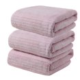 thumbnail image 1 of LYEAA Beach Towels 35x75cm Bath Towel Thick Seaside Sitting Blanket Solid Shawl Sweat Towel Lightweight Beach Mat for Travel Vacation Swimming Pool Purple 3 Packs, 1 of 2