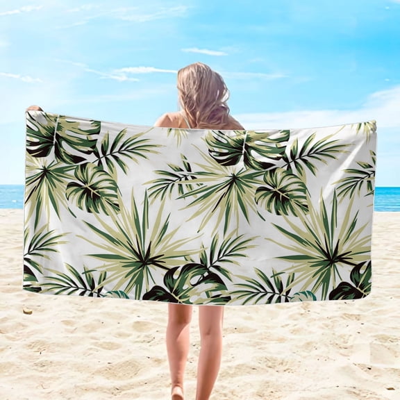 LYEAA Beach Towels Oversized Microfiber 75x150cm Sandproof Beach Mat Beach Towel Beach Blanket Lightweight Seaside Sitting Blanket for Travel Vacation Swimming Pool