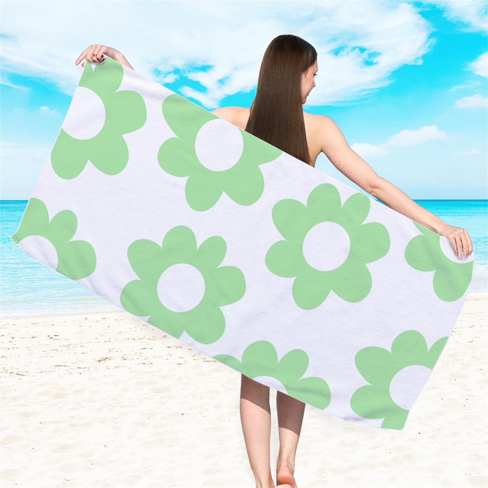 LYEAA Big Beach Towel 70x150cm Sandproof Multi-Purpose Towel Beach Mat ...