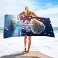 thumbnail image 1 of LYEAA Big Beach Towel Microfiber 75x150cm Sandproof Beach Towel Beach Blanket Bath Towel Lightweight Shawl Sweat Towel for Travel Vacation Swimming Pool, 1 of 8