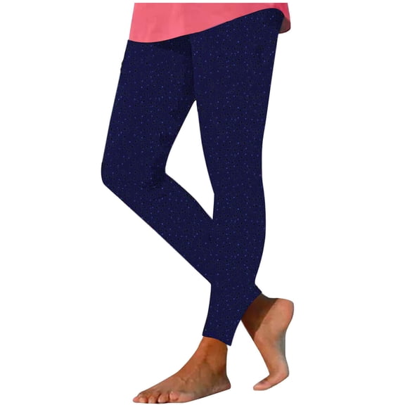 LYEAA Butt Lift Leggings Women High Waist Pants Full Length Workout Elastic Yoga Pants Stretch Shapewear Running Fitted Athletic Casual Soft Pants Breathable Lightweight Pants Blue M