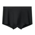 thumbnail image 1 of LYEAA Cotton Boxers for Men Stretch Soft Breathable Trunks Solid Plus Comfortable Underpants Elastic Waistband Fashion Support Pouch Underwear with Fly Black L, 1 of 2