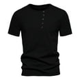 thumbnail image 1 of LYEAA Cotton T Shirts for Men Short Sleeves Crewneck Pullover Summer Tees Solid Fashion Casual Fitted Outdoor Tee Tops Breathable Comfortable Soft Everyday Clothes Black XL, 1 of 6