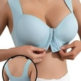 thumbnail image 1 of LYEAA Front Closure Bras for Women Plus Size Wireless Push Up Bras Wide Straps Breathable Comfortable Everyday Bras, 1 of 3