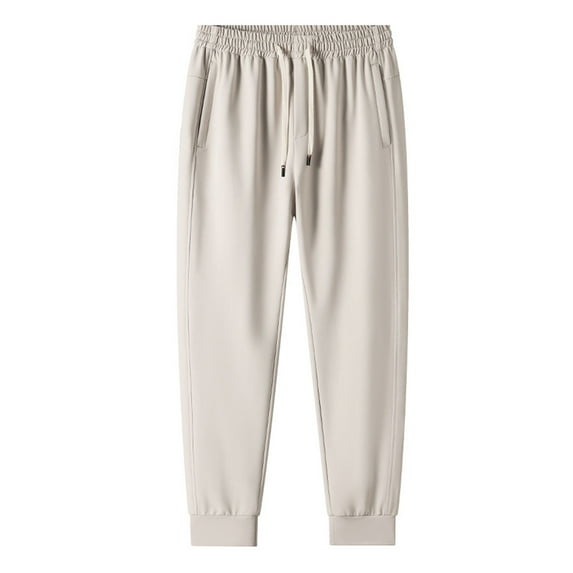 LYEAA Joggers for Men Sweatpants Big and Tall with Pockets Solid Color Athletic Baggy Pants Soft Casual Trousers S-4XL