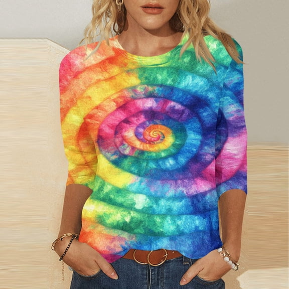 LYEAA Ladies 3/4 Length Sleeve V-Neck Tops Elastic Cotton Casual Solid Color T-Shirt Comfortable Housewear Stretchy Basic Tee for Summer Lounge Multicolor S