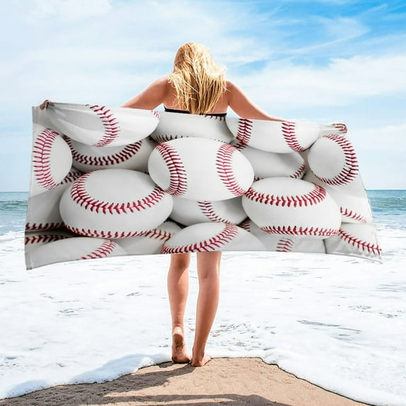 LYEAA Large Beach Towels Microfiber 75x150cm Sandproof Shawl Sweat Towel Multi-Purpose Towel Beach Mat Lightweight Beach Blanket for Travel Vacation Swimming Pool