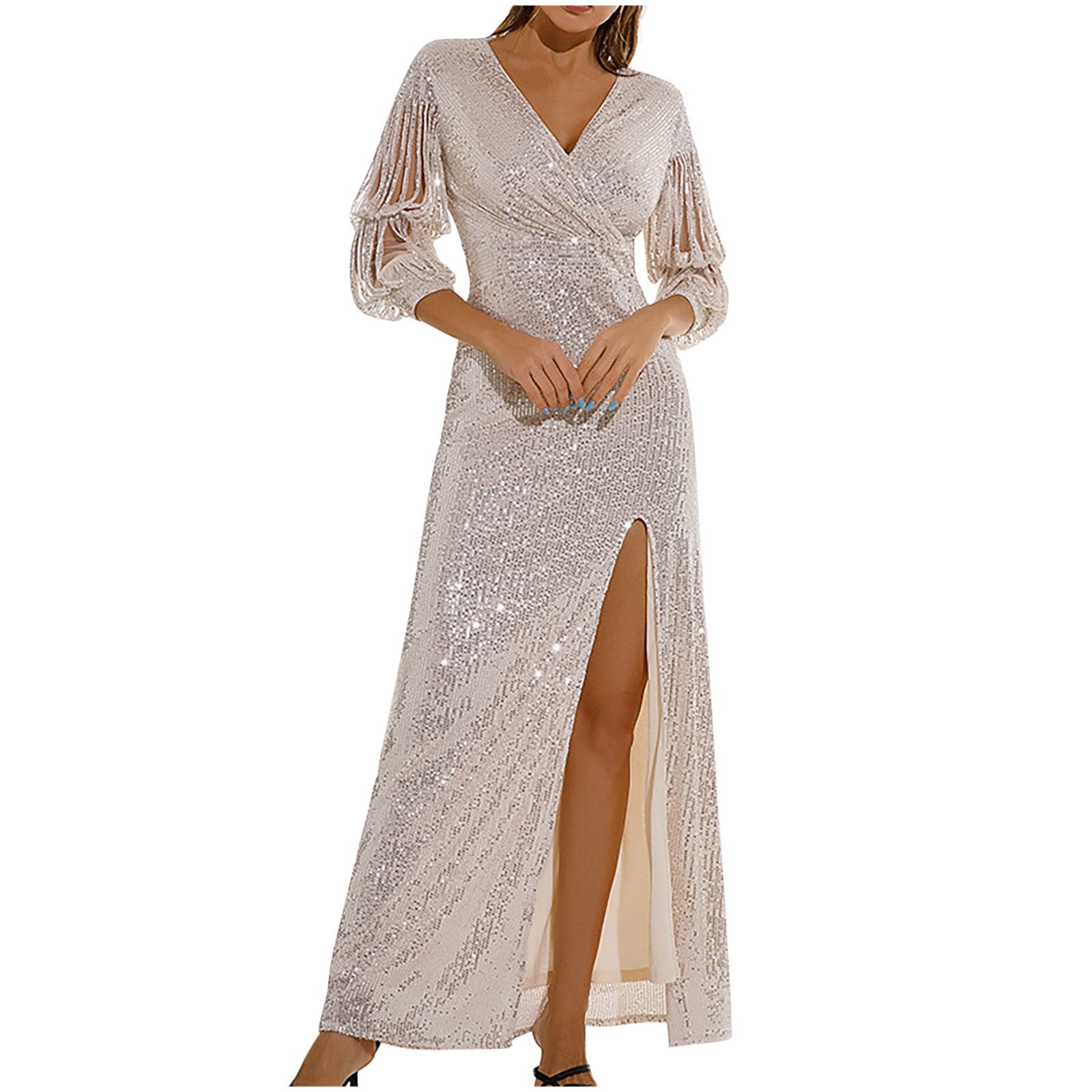 glitter flowy dress