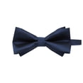 thumbnail image 1 of LYEAA Men's Bowtie Solid Double Fold Neckties Business Formal Men Bow Tie Party Wedding Prom Club Suit Neckwear Blue, 1 of 2