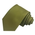 thumbnail image 1 of LYEAA Men's Neckties for Shirts Solid Self Tie Business Formal Men Neck Tie Party Wedding Prom Club Suit Neckwear Green, 1 of 2