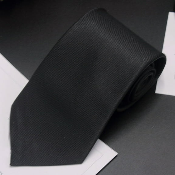 LYEAA Men's Skinny Tie Solid Color Plain, Satin Feel Necktie for Formal Casual Wedding Business Parties, Fashion Modern Slim Tie for Suits & Occasions