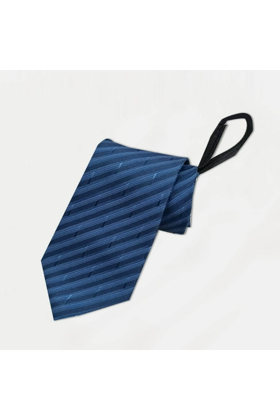 Mens Neckties Long Classic Strip Pre-tied Ties Business Formal Men Neck Tie Party Wedding Prom Club Suit Neckwear Blue