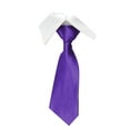 thumbnail image 1 of LYEAA Mens Ties Satin Solid Self Tie Neckties Business Formal Men Neck Tie Party Wedding Prom Club Suit Neckwear Purple, 1 of 3